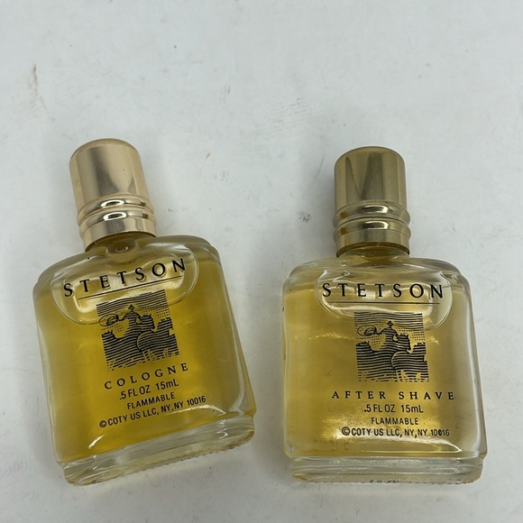 New Vintage Stetson After Shave & Cologne By Coty Bottle .5 FL.OZ - Picture 2 of 7